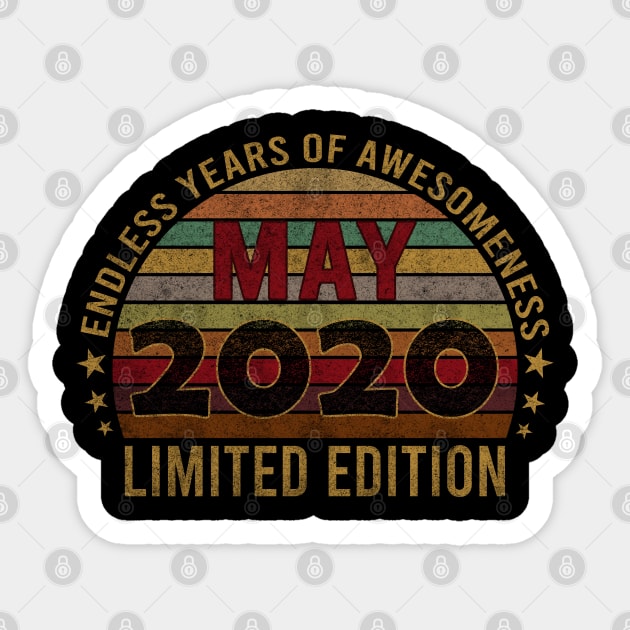 2 Year Old 2nd Birthday Design for May 2020 born Limited Edition Legend BDay Gift Sticker by mahmuq